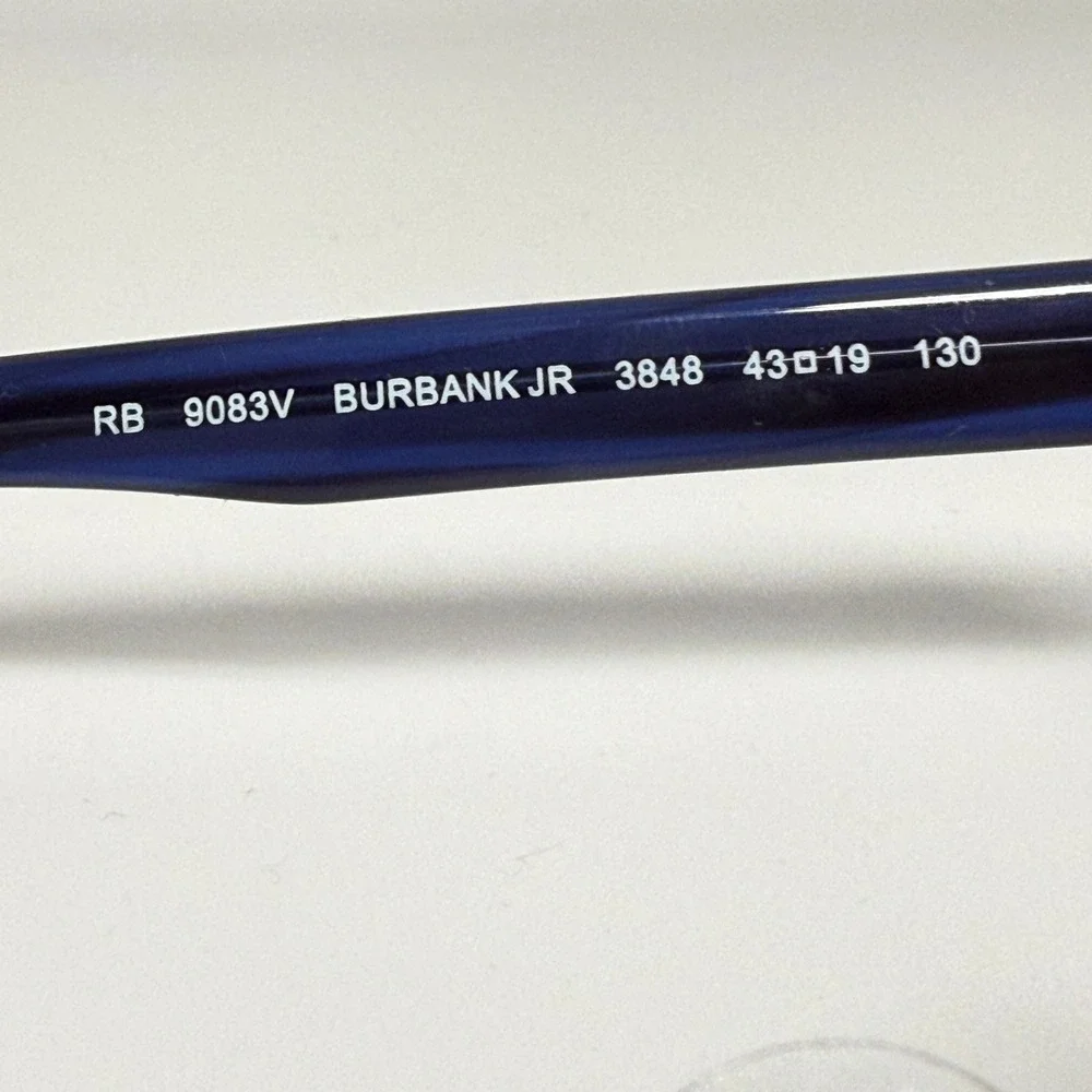 Ray Ban Burbank Jr RB9083V 3848 Blue Striped Eyeglass Frames 43-19 130‎ Kids